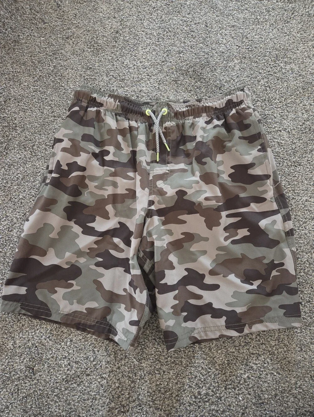 Wonder Nation Boys Camo Swim Trunks - XL